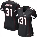 Women Nike Arizona Cardinals #31 David Johnson Black jerseys