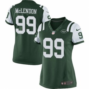 Women\'s Nike New York Jets #99 Steve McLendon Limited Green Team Color NFL Jersey