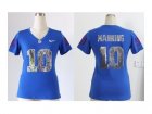 Nike women jerseys new york giants #10 manning blue[Handwork Sequin lettering Fashion]
