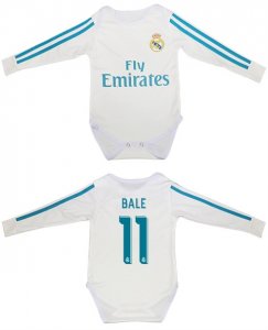 2017-18 Real Madrid 11 BALE Home Toddler Soccer Jersey