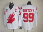 NHL Team Canada Olympic #99 Gretzky white jerseys