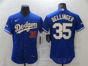 Dodgers #35 Cody Bellinger Royal Nike 2021 Gold Program Flexbase Jerseys