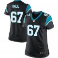 Women Nike Carolina Panthers #67 Ryan Kalil Black Team Color Stitched black Jersey