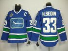 2011 Stanley Cup Vancouver Canucks #33 h.sedin blue[3rd]