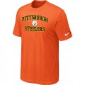 Pittsburgh Steelers Heart & Soul Orange T-Shirt