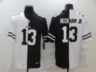 Nike Browns #13 Odell Beckham Jr. Black And White Split Vapor Untouchable Limited