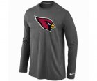 Nike Arizona Cardinals Logo Long Sleeve T-Shirt D.Grey