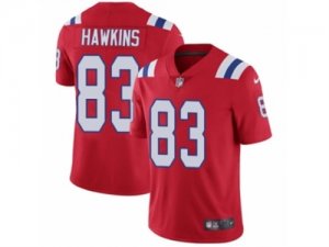 Mens Nike New England Patriots #83 Lavelle Hawkins Vapor Untouchable Limited Red Alternate NFL Jersey