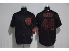 Chicago Cubs #44 Anthony Rizzo Black Cool Base Stitched MLB Jersey