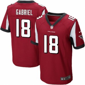 Mens Nike Atlanta Falcons #18 Taylor Gabriel Elite Red Team Color NFL Jersey