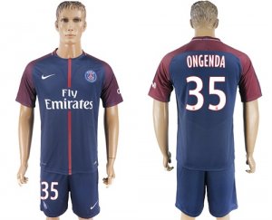 2017-18 Paris Saint-Germain 35 ONGENDA Home Soccer Jersey