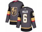 Adidas Vegas Golden Knights #6 Colin Miller Authentic Gray Home NHL Jersey