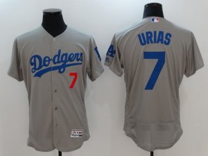 Dodgers #7 Julio Urias Gray Flexbase Jersey