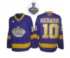 nhl jerseys los angeles kings #10 richards purple[2014 stanley cup]