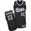 Mens Adidas Sacramento Kings #13 Georgios Papagiannis Swingman Black Alternate NBA Jersey