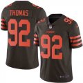 Nike Browns #92 Chad Thomas Brown Color Rush Limited Jersey