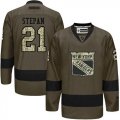 New York Rangers #21 Derek Stepan Green Salute to Service Stitched NHL Jersey