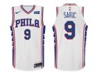 Nike NBA Philadelphia 76ers #9 Dario Saric Jersey 2017-18 New Season White Jersey