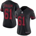 Womens Nike San Francisco 49ers #61 Andrew Tiller Limited Black Rush NFL Jersey