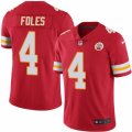 Mens Nike Kansas City Chiefs #4 Nick Foles Limited Red Rush NFL Jersey
