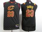 Cavaliers #23 LeBron James Black Youth Nike Authentic Jersey