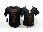 Nike Kids Denver Broncos #7 John Elway black jerseys(Lights Out)