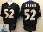 2013 Super Bowl XLVII NEW Baltimore Ravens 52 R.Lewis Black(Elite NEW)