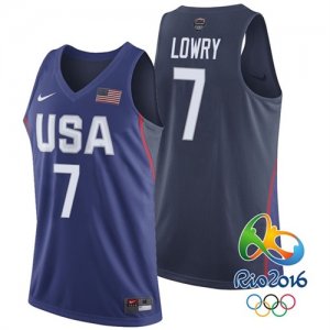 Kyle Lowry USA Dream Twelve Team #7 2016 Rio Olympics Navy Jersey