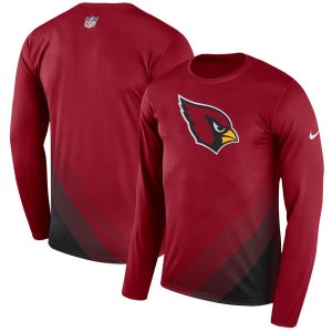 Men\'s Arizona Cardinals Nike Cardinal Sideline Legend Prism Performance Long Sleeve T-Shirt