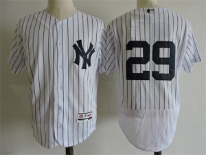 Yankees #29 Todd Frazier White Flexbase Jersey