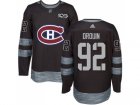 Men Adidas Montreal Canadiens #92 Jonathan Drouin Black 1917-2017 100th Anniversary Stitched NHL Jersey
