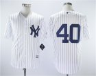 New york Yankees #40 Luis Severino White Cool Base Jersey