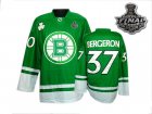 nhl boston bruins #37 bergeron green[2011 stanley cup]