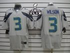 2015 Super Bowl XLIX Nike NFL Seattle Seahawks #3 Russell Wilson New Grey Colors Jerseys(Elite)