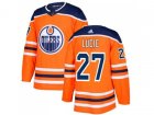 Youth Adidas Edmonton Oilers #27 Milan Lucic Orange Home Authentic Stitched NHL Jersey