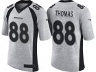 Nike Denver Broncos #88 Demaryius Thomas 2016 Gridiron Gray II Mens NFL Limited Jersey