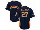 Youth Houston Astros #27 Jose Altuve Navy 2018 Gold Program Cool Base Stitched Baseball Jersey