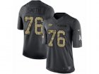 Mens Nike Tampa Bay Buccaneers #76 Donovan Smith Limited Black 2016 Salute to Service NFL Jersey