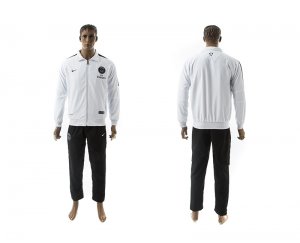 Real Madrid Training Hooded Presentation Suit white