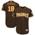 Padres #18 Austin Hedges Brown 50th Anniversary and 150th Patch FlexBase Jersey