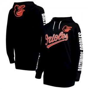 Baltimore Orioles G III 4Her by Carl Banks Women\'s Extra Innings Pullover Hoodie Black