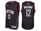 Mens Houston Rockets #12 Lou Williams adidas Black Swingman Space City Jersey