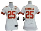 Nike Women Kansas City Chiefs #25 Jamaal Charles white Jerseys