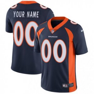 Mens Nike Denver Broncos Customized Navy Blue Alternate Vapor Untouchable Limited Player NFL Jersey