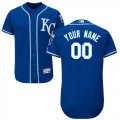Kansas City Royals Blue Mens Customized Flexbase Jersey