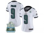 Womens Nike Philadelphia Eagles #9 Nick Foles White Super Bowl LII Champions Stitched NFL Vapor Untouchable Limited Jersey