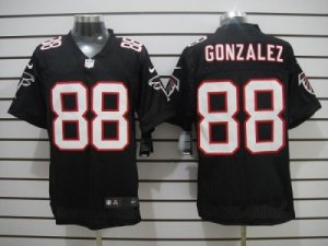 Nike NFL Atlanta Falcons #88 Gonzalez Black Elite Jerseys