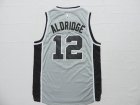 NBA San Antonio Spurs #12 Aldridge grey jerseys