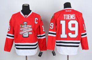 NHL chicago blackhawks #19 toews red[new 2013 Stanley cup champions]
