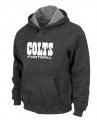 Indianapolis Colts Authentic font Pullover Hoodie D.Grey